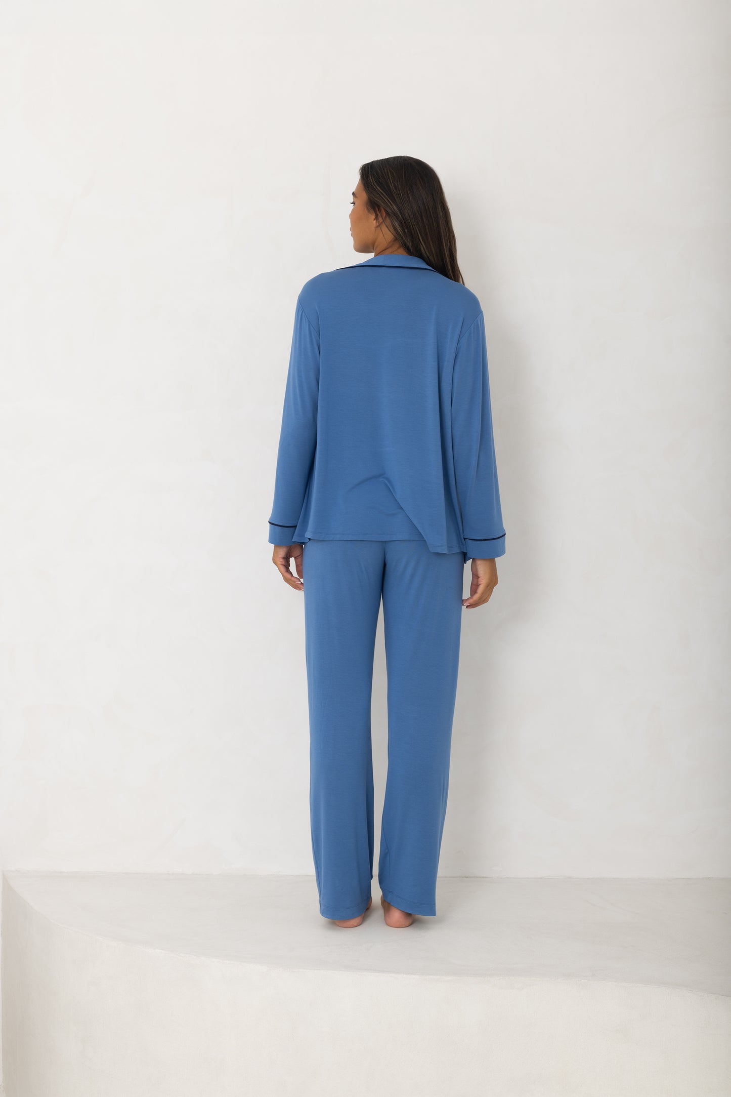 French Blue Modal Pyjama Set