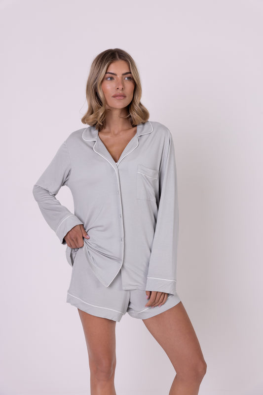 Dove Grey Modal Short Pyjama Set