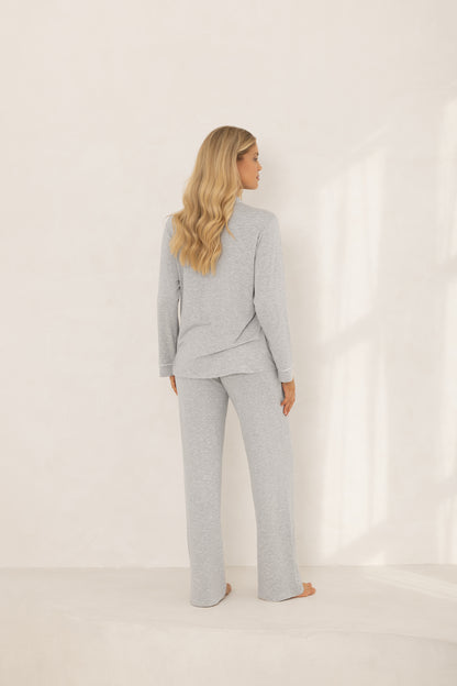 Grey Marl Modal Pyjama Set