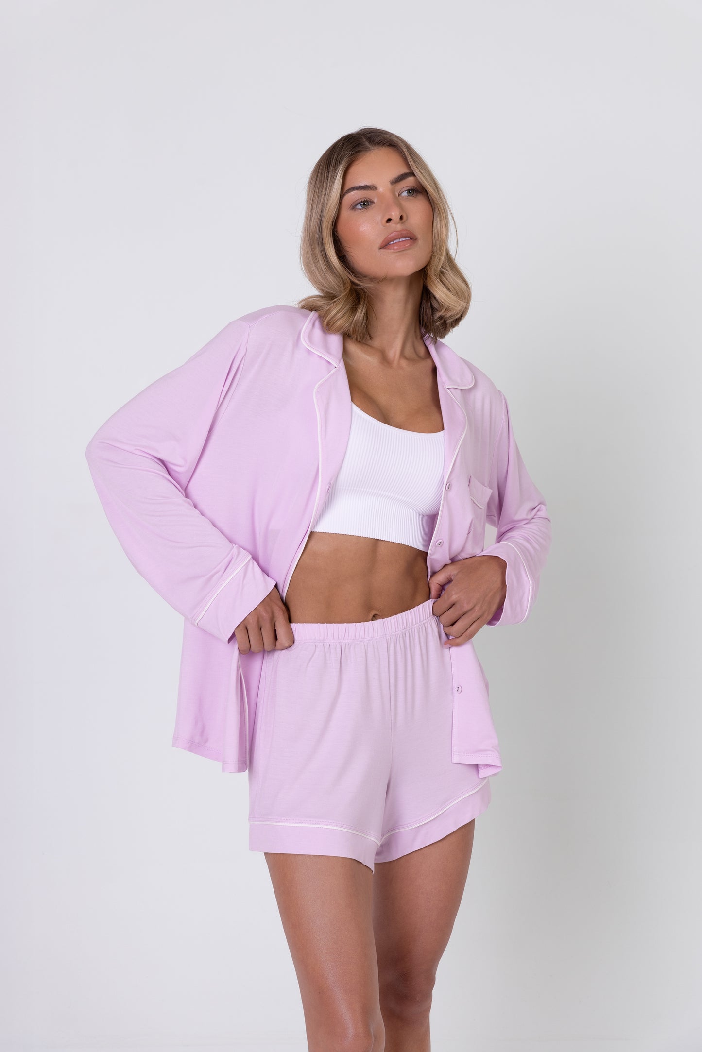 Pink Blush Modal Short Pyjama Set