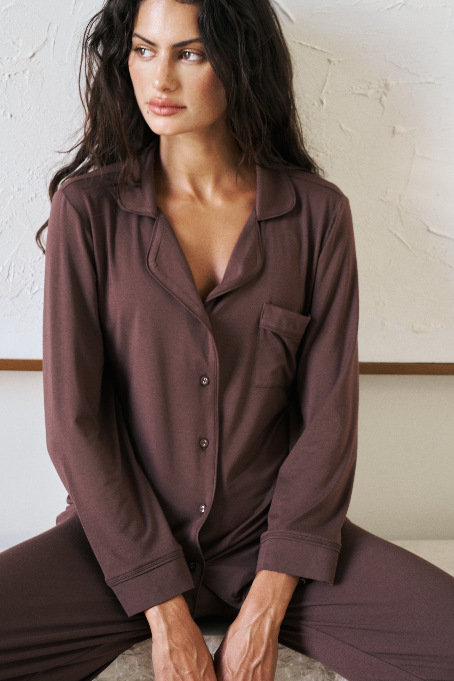 Chocolate Brown Modal Pyjama Set