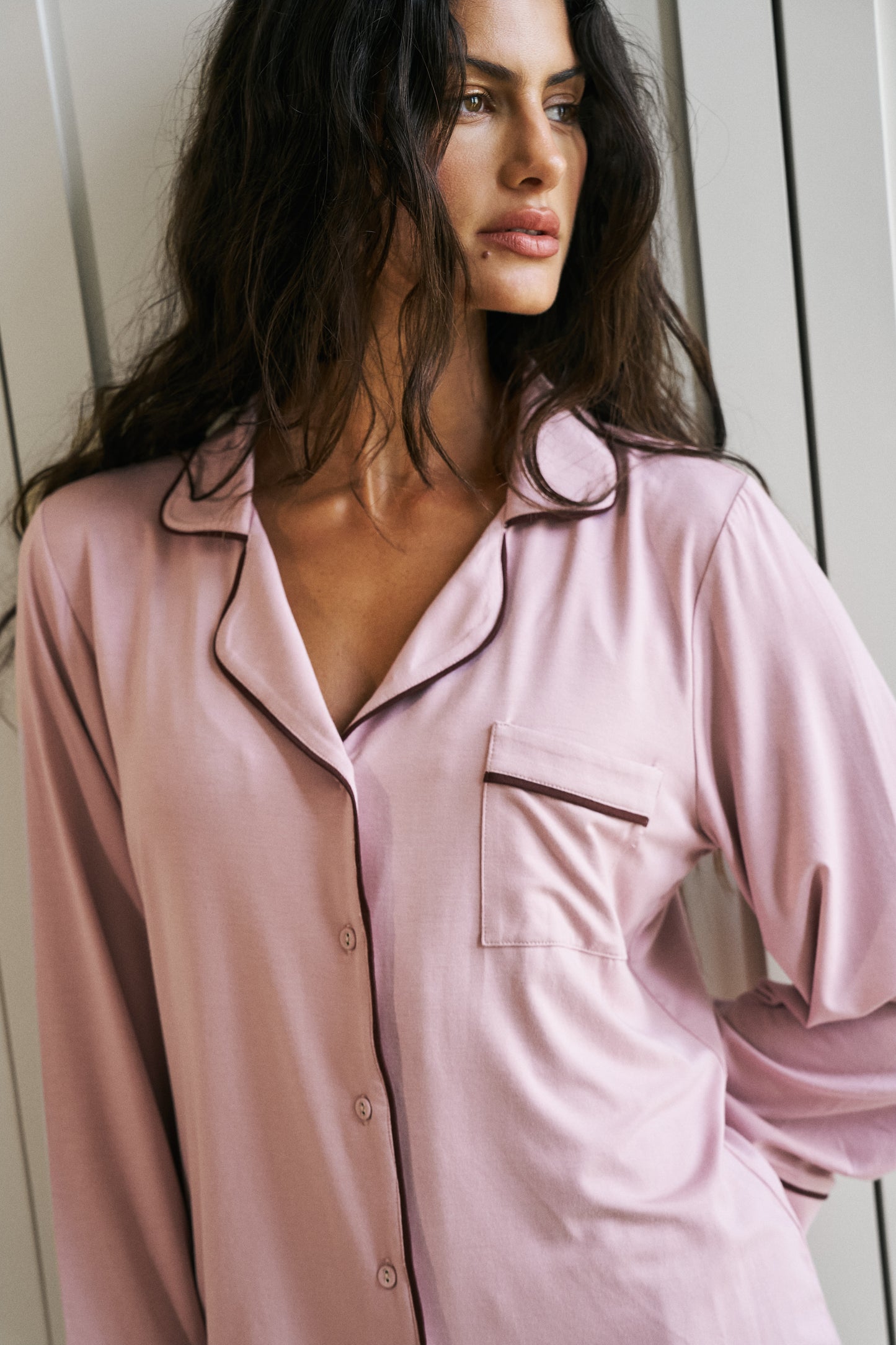 Dusky Pink Modal Pyjama Set