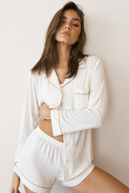 Iced Latte Modal Short Pyjama Set