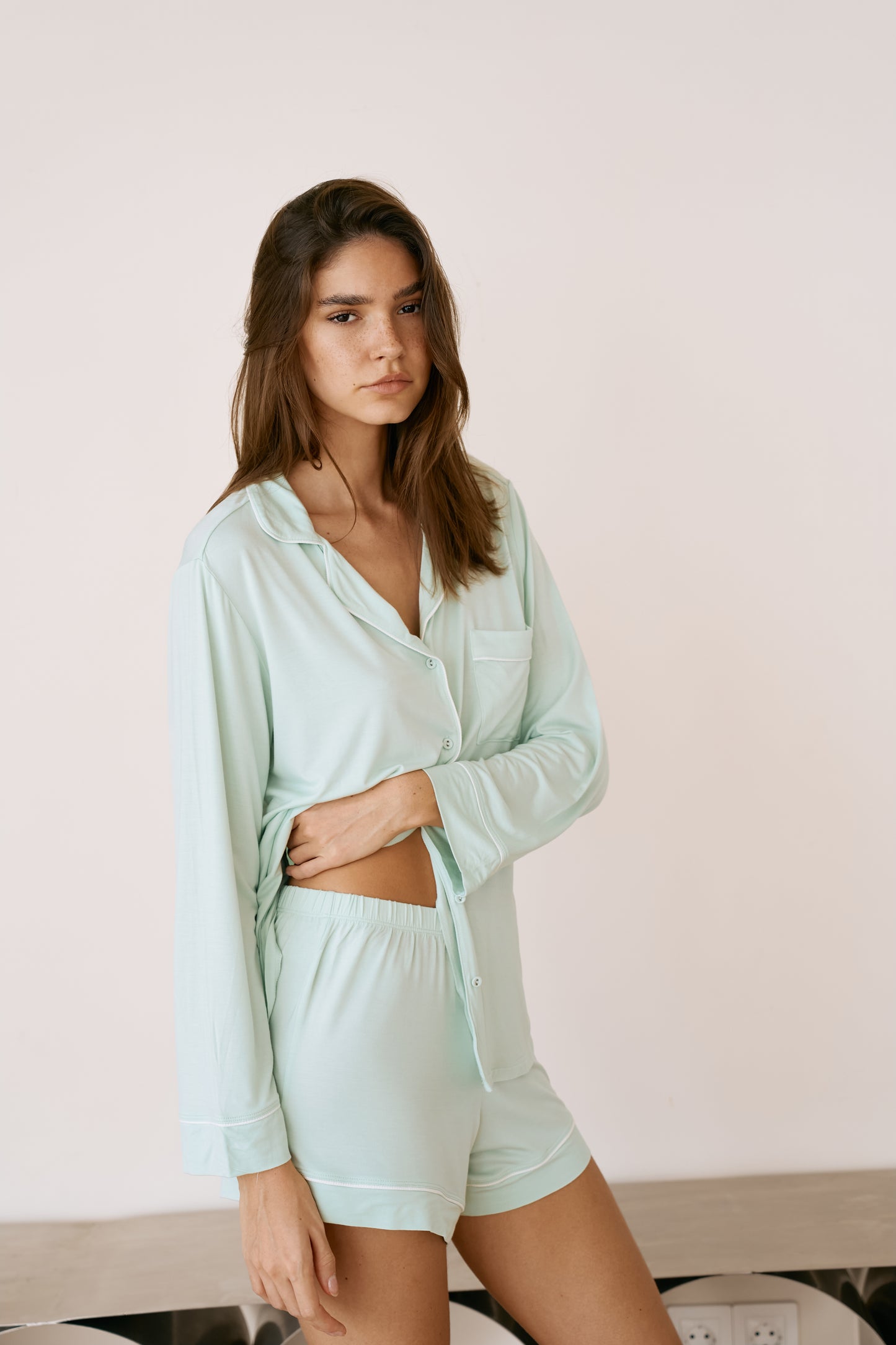 Mint Modal Short Pyjama Set